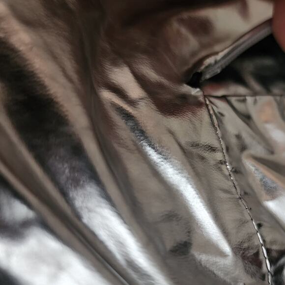 Ben Taverniti Unravel Project Lace Up Leather Skinny Stirrup Pants in Silver - Picture 8 of 14